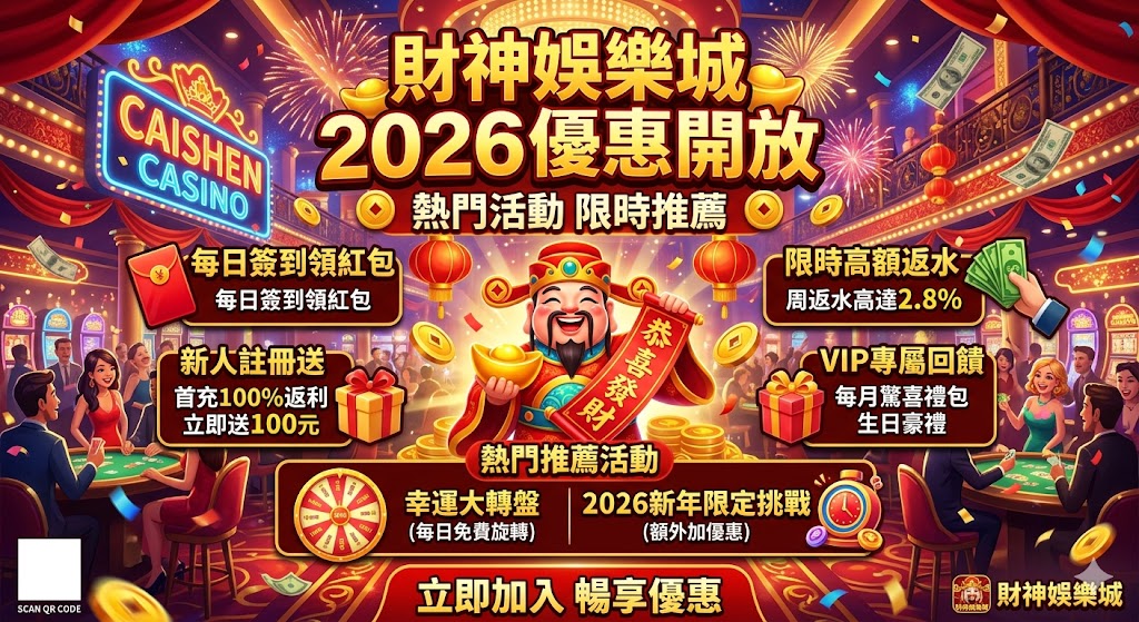 財神娛樂城2026優惠開放|熱門活動限時推薦