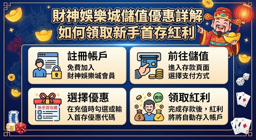 如何領取新手首存紅利